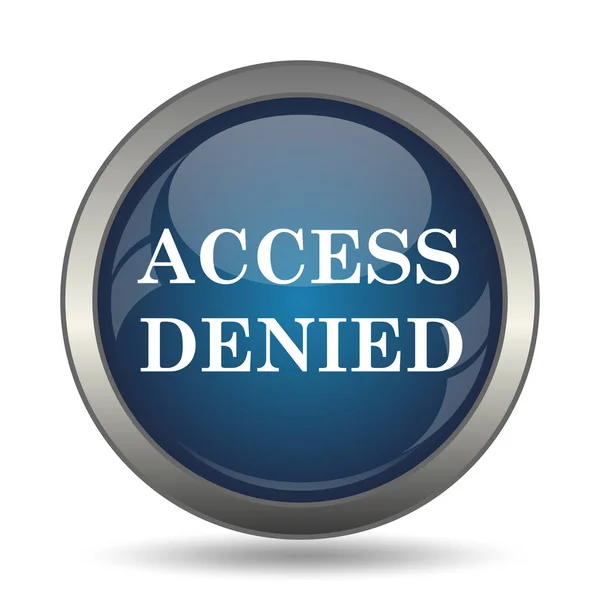 Access Denied Icon Internet Button White Background — Stock Photo, Image