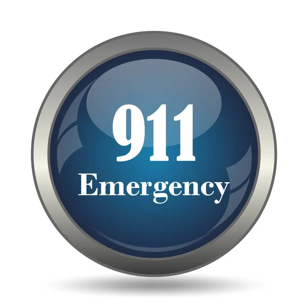 911 Icono Emergencia Botón Internet Sobre Fondo Blanco —  Fotos de Stock