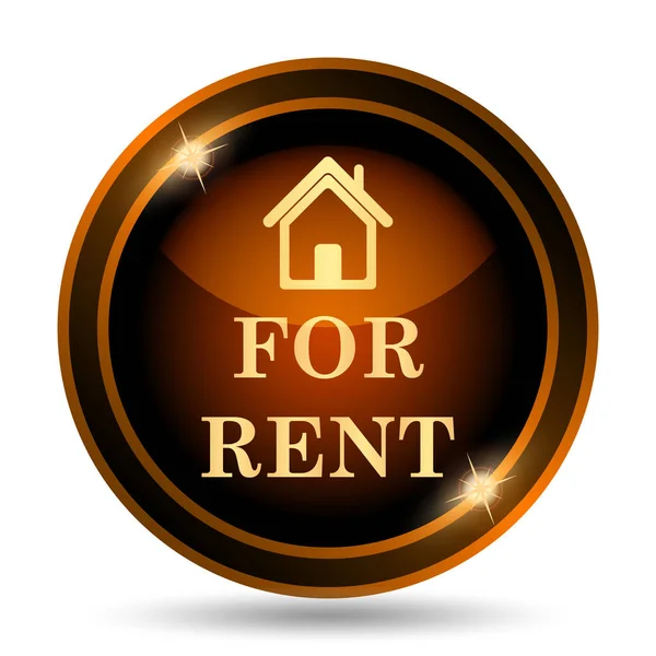 Rent Icon Internet Button White Background — Stock Photo, Image