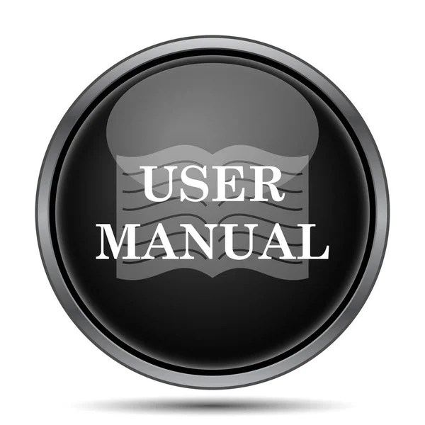 User Manual Icon Internet Button White Background — Stock Photo, Image