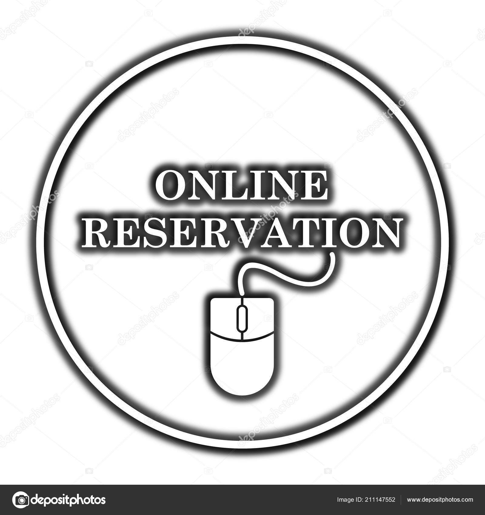 Online Reservation Icon Internet Button White Background Stock Photo Image By C Valentint Online Reservation Icon Internet Button White Background Stock Photo Image By C Valentint