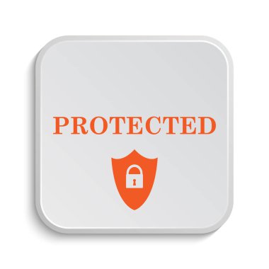 Korumalı simgesi. Beyaz arka plan üzerinde Internet düğmesi