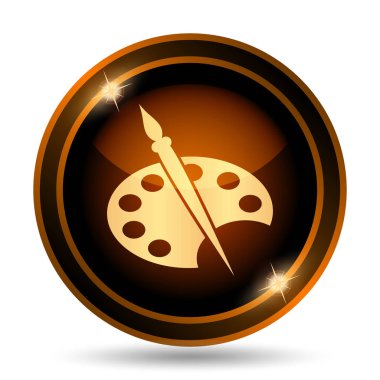 Resim simge. Beyaz arka plan üzerinde Internet düğmesi