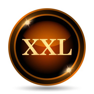 XXL simgesi. Beyaz arka plan üzerinde Internet düğmesi