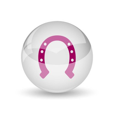 At nalı simgesi. Beyaz arka plan üzerinde Internet düğmesi