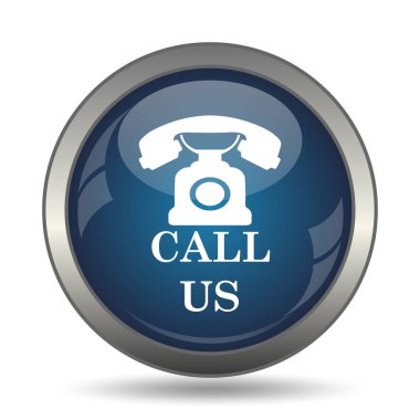 Bizi simgesini arayın. Beyaz arka plan üzerinde Internet düğmesi