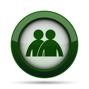 Forum simgesi. Beyaz arka plan üzerinde Internet düğmesi.