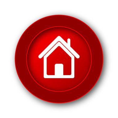 Ev simgesini. Beyaz arka plan üzerinde Internet düğmesi.