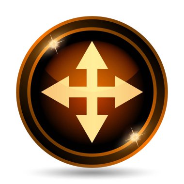 Tam ekran simgesini. Beyaz arka plan üzerinde Internet düğmesi