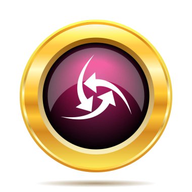 Simge değiştir. Beyaz arka plan üzerinde Internet düğmesi