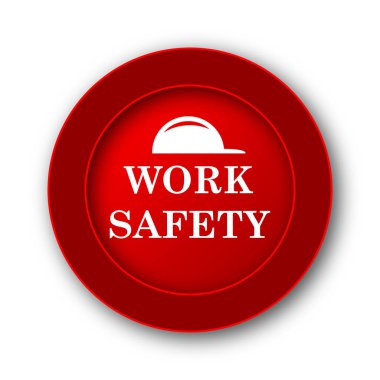 İş güvenlik simgesi. Beyaz arka plan üzerinde Internet düğmesi.