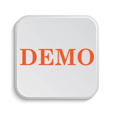 Demo simgesi. Beyaz arka plan üzerinde Internet düğmesi