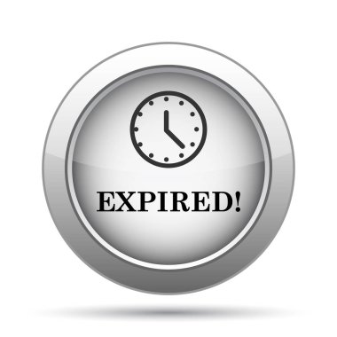 Süresi dolan simgesi. Beyaz arka plan üzerinde Internet düğmesi