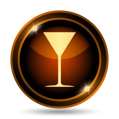 Martini cam kutsal kişilerin resmi. Beyaz arka plan üzerinde Internet düğmesi