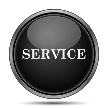 Service simgesini. Beyaz arka plan üzerinde Internet düğmesi