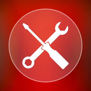 Araçlar simgesi. Internet düğmesini kırmızı zemin üzerine