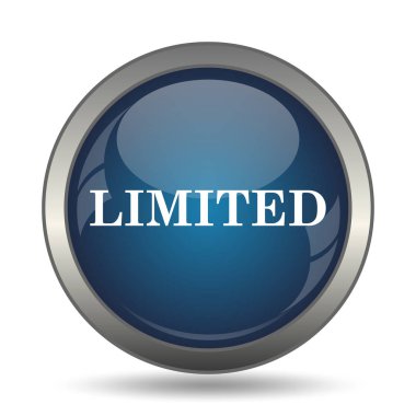 Sınırlı simgesi. Beyaz arka plan üzerinde Internet düğmesi