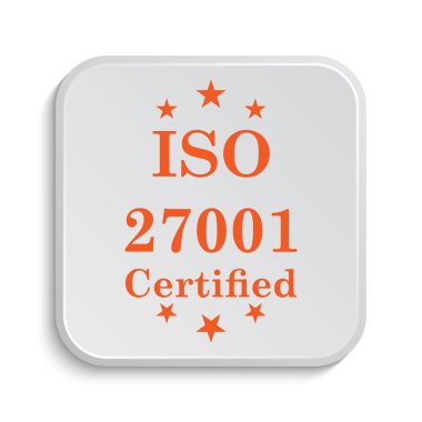 ISO 27001 simgesi. Beyaz arka plan üzerinde Internet düğmesi