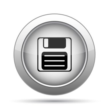 Simge kaydetmek. Beyaz arka plan üzerinde Internet düğmesi