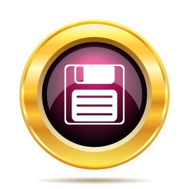 Simge kaydetmek. Beyaz arka plan üzerinde Internet düğmesi