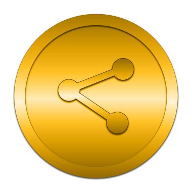 Sosyal Medya - bağlantı simgesi. Beyaz arka plan üzerinde Internet düğmesi.