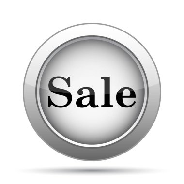 Satılık simgesi. Beyaz arka plan üzerinde Internet düğmesi