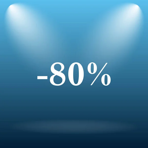 80 percent discount icon — Stock Photo, Image