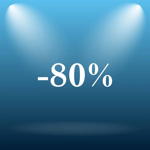 80% 할인 아이콘 — 스톡 사진