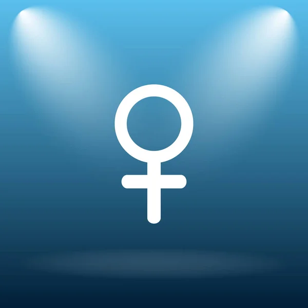 Icono de signo femenino — Foto de Stock