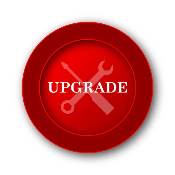 Upgrade Symbol Internet Taste Auf Weißem Hintergrund — Stockfoto