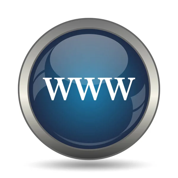 Www Icon Internet Button White Background — Stock Photo, Image