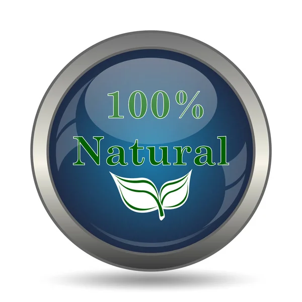 100 自然なアイコン 白い背景の上のインター ネット ボタン — ストック写真