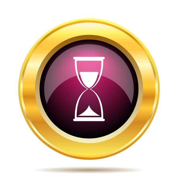Hourglass Icon Internet Button White Background — Stock Photo, Image