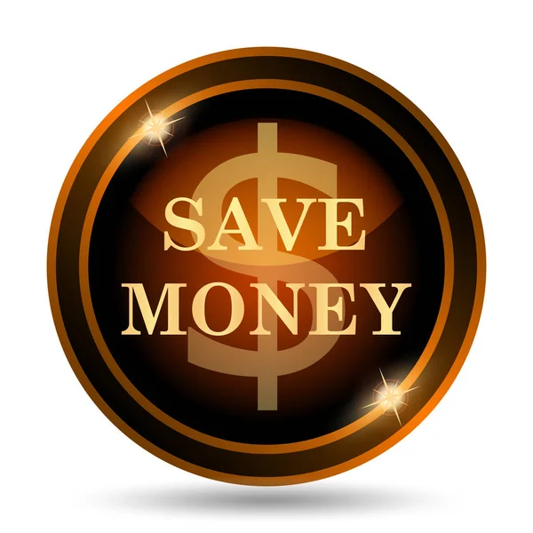 Money Icon Internet Button White Background — Stock Photo, Image