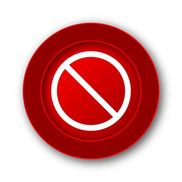 Verbotene Symbole Internet Taste Auf Weißem Hintergrund — Stockfoto