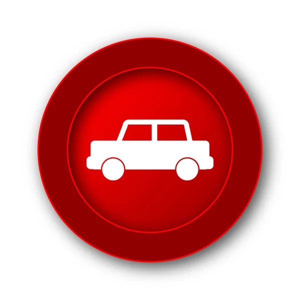 Car Icon Internet Button White Background — Stock Photo, Image