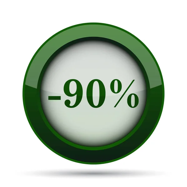 Percent Discount Icon Internet Button White Background — Stock Photo, Image