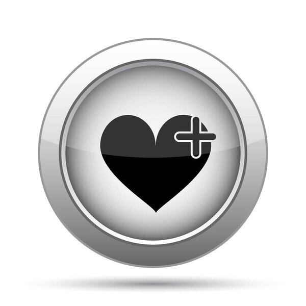 Heart with cross icon