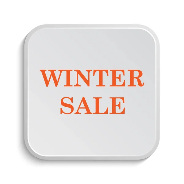 Winter Sale Icon Internet Button White Background — Stock Photo, Image