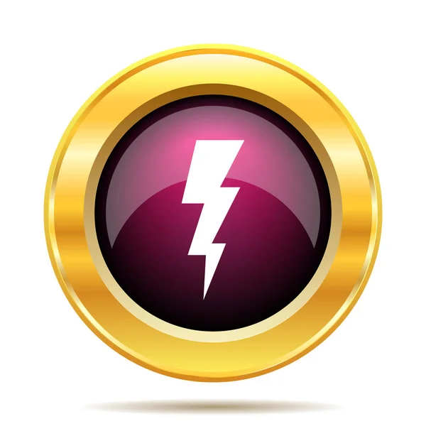 Blitz Symbol Internet Taste Auf Weißem Hintergrund — Stockfoto