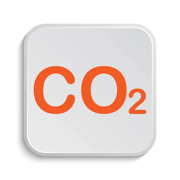 Icona Co2 Pulsante Internet Sfondo Bianco — Foto Stock