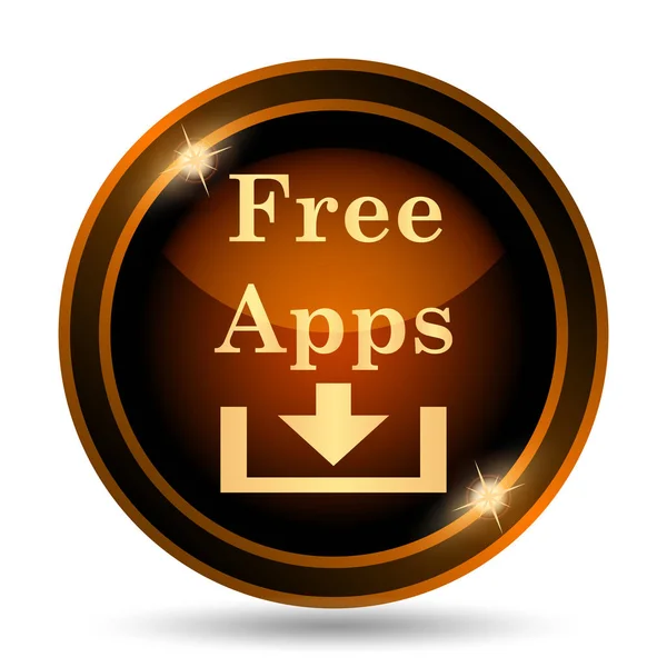 Free apps icon. Internet button on white background