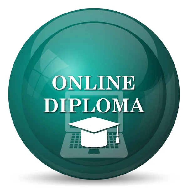 Icona del diploma online — Foto Stock