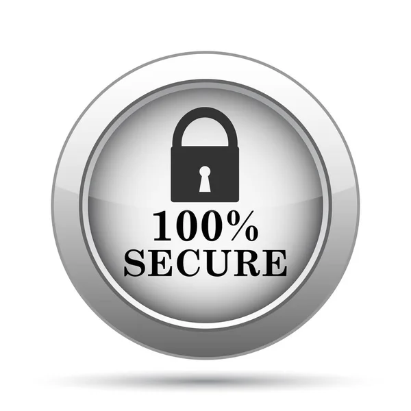 100% bezpieczne ikona — Zdjęcie stockowe