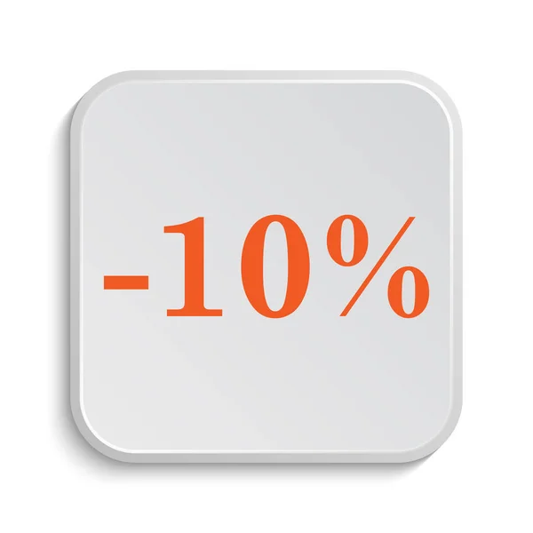 Percent Discount Icon Internet Button White Background — Stock Photo, Image