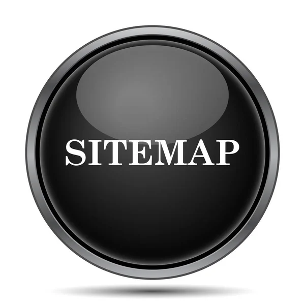 Ícone Mapa Site Botão Internet Fundo Branco — Fotografia de Stock