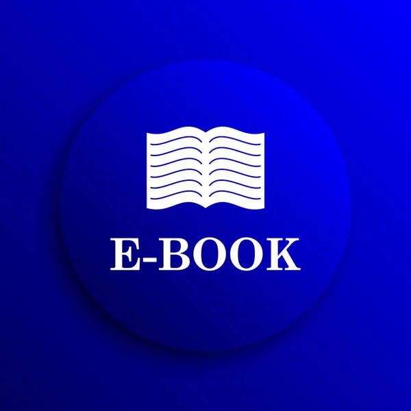 Ref Book Icon Кнопка Интернет Синем Фоне — стоковое фото