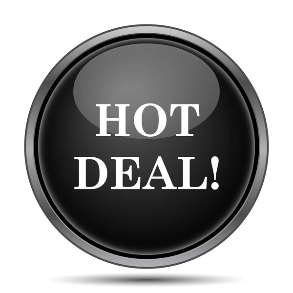 Hot Deal Icon Internet Button White Background — Stock Photo, Image