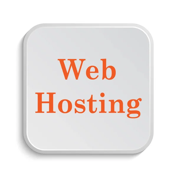 Web Hosting Ikona Przycisk Internet Białym Tle — Zdjęcie stockowe