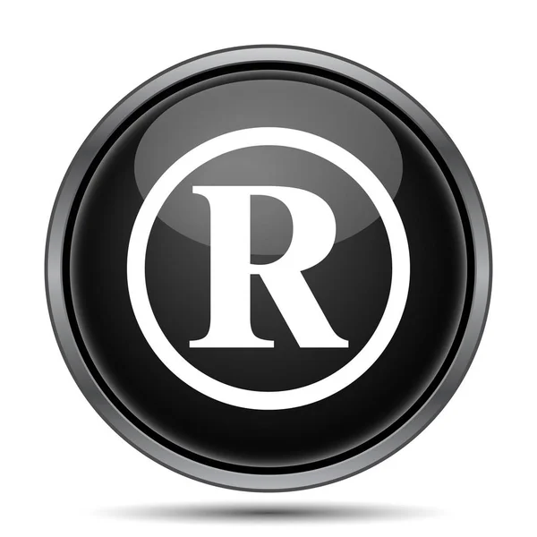 Registered Mark Icon Internet Button White Background — Stock Photo, Image